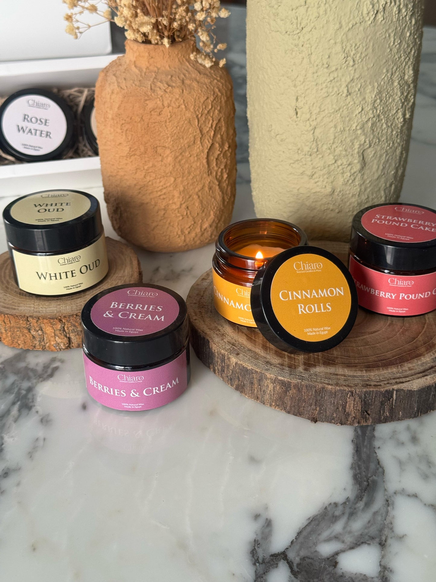 4 Pack candle set